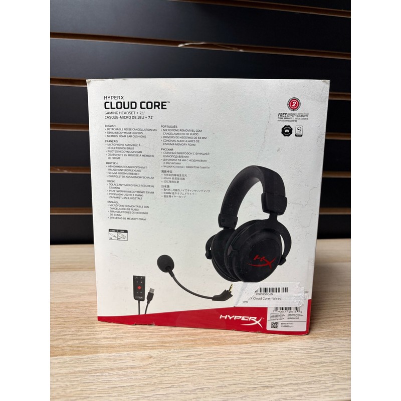 HyperX (4P4F2AA) Cloud Core Wired Gaming Headset - Black