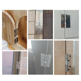 Gralara 6 Piezas de bisagras de Puerta con Resorte de Repuesto para Puerta Delantera, Color Plateado, fácil instalación, Accesorios Resistentes, herrajes para, 2 Inch
