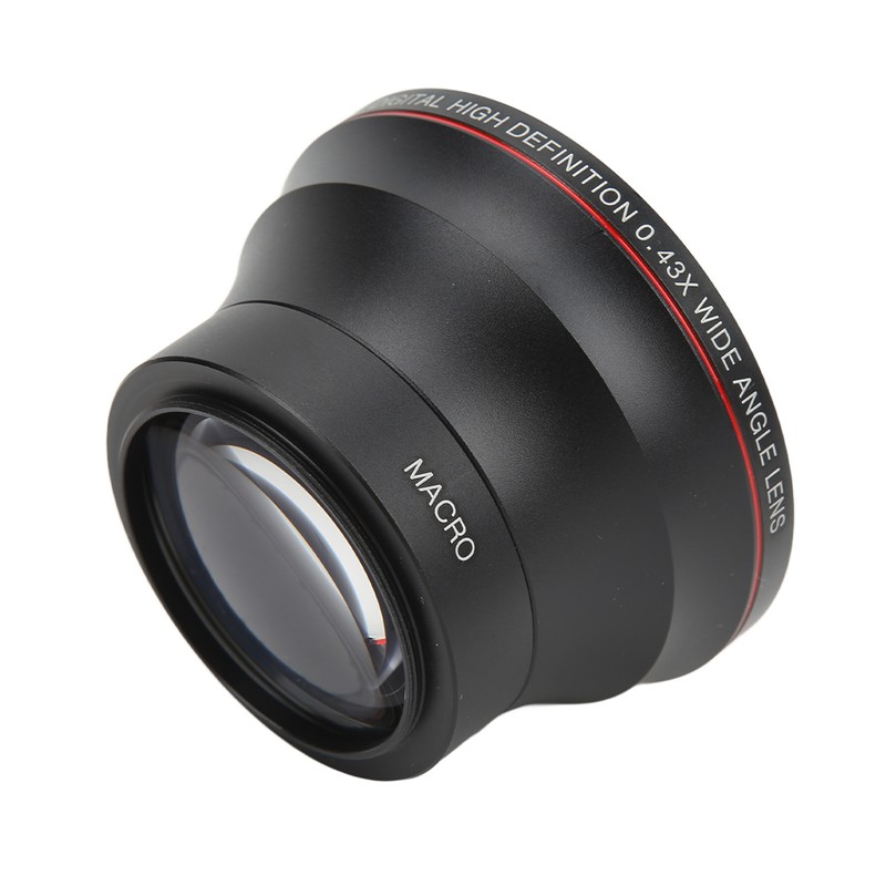 52mm 0.43X Wide Angle Lens Optical Glass Camera Lens with
