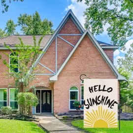 Summer Garden Flag 12x18 Inch Double Sided for Outside Hello Sunshine Welcome Garden Flags Small Farmhouse Yard Outdoor Decoration