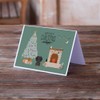 Black Tan Wire Haired Dachshund Christmas Everyone Greeting Cards and