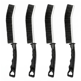 4Pcs Hard Bristle Crevice Cleaning Brush Grout Scrub Brushes Multifunctional Small Cleaning Tool House Deep Cleaninng Supplies for Bathroom Shower Kitchen Tile Window Narrow Spaces Sink Home Essential