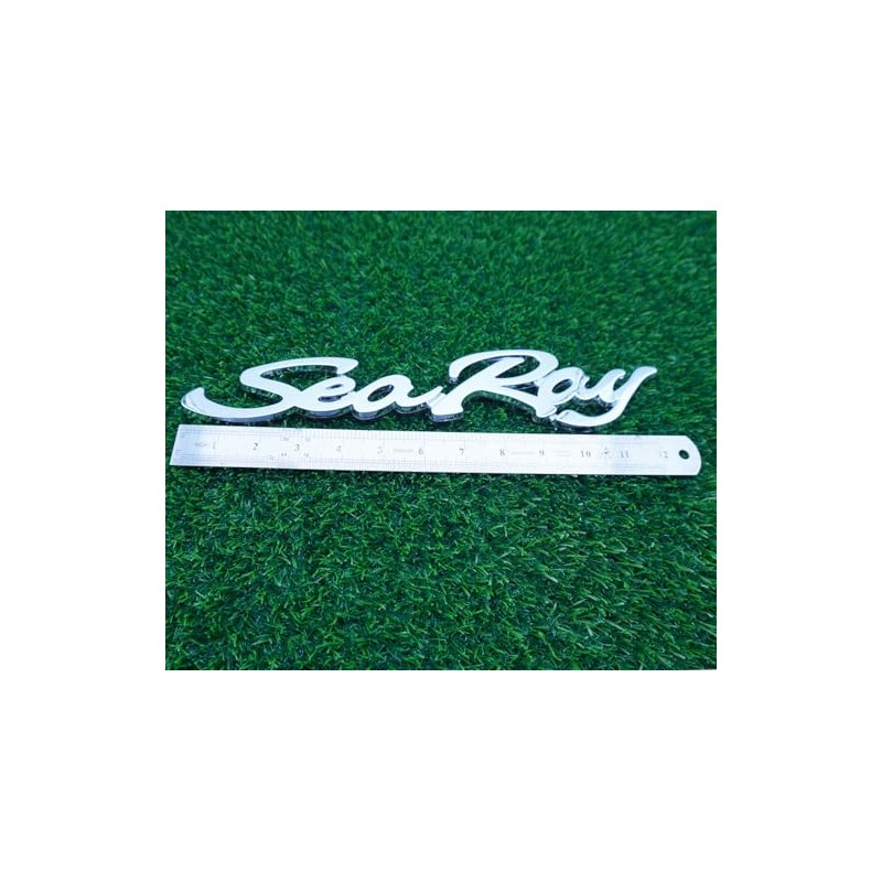 1x Sea Ray Searay Script Boat Letters Logo Badge 3D