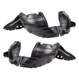 TRQ Front Inner Fender Liner Set Compatible with 2007-2012 Nissan Sentra NI1248116 NI1249116