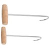 Levemolo 2pcs T-Hook Meat Processing Tool Butcher Hook for Butcher