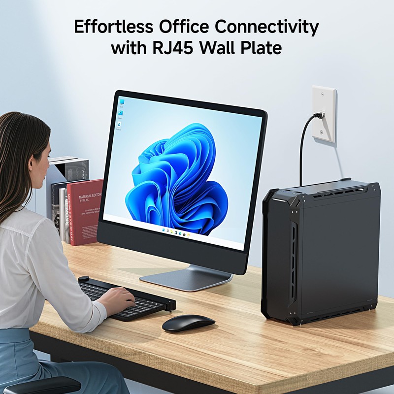 [UL Listed] Cable Matters 10-Pack Low Profile 1-Port Keystone Jack