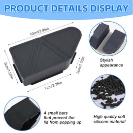 2PCS Bed Rail Stake Pocket Covers, Stake Pocket Covers Upgraded Silicone Covers Accessories Compatible with Chevy Colorado/GMC Canyon 2023-2026, Pocket Hole Caps Plugs Won't Pop Out