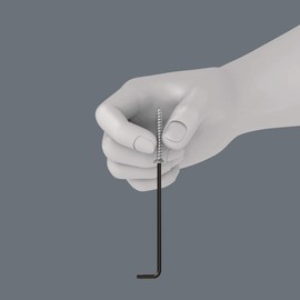 Wera 05024456001 967 XL Torx Holding Function Laser Long L-Key, Black, TX 25 x 154 mm