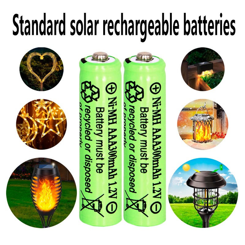 1.2 Volt AAA Size 300mAh Ni-MH Rechargeable Batteries Triple A