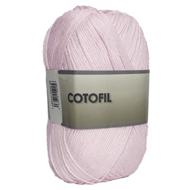 Cotton Yarn Cotofil 100% Cotton, Perfect for DIY and Hand Knitting Yarns (Baby Pink Colour, 100g, Aprox.220 m, Pack of 3)