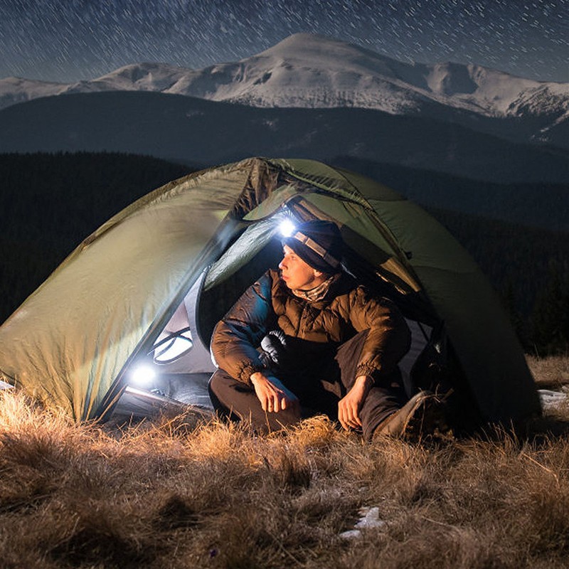Clip On Cap Light Multifunction USB Rechargeable XPG COB Headlamp