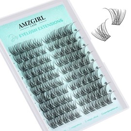 Natural Eyelash Clusters 100pcs Wispy Cluster Eyelashes C Curl Left&Right Cluster Eyelashes Individual Eyelash Extensions DIY Eye Eyelash Clusters（Sunup）