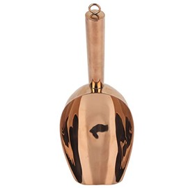 Pala de hielo, acero inoxidable Multifuncional Harina Comida Té Granos de café Frutos secos Cuchara de metal Comedor Herramientas especiales para el hogar Cocina Bar(Oro rosa)