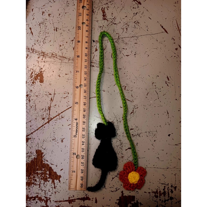 handcrafted Custom Cat Rearview Mirror Hanger, Cat Mirror Decoration, Hand