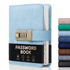 WEMATE Password Book with Lock, Password Book with Alphabetic Tabs,