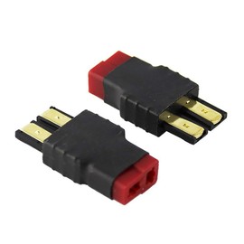 Fly RC 4pcs Deans T Plug Rc Lipo Battery Connector Adapter Compatible with Slash/Rustler/Stampede/Bandit/E Revo NiCd NiMH Battery