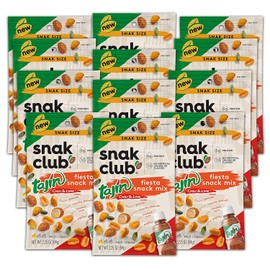 Snak Club Tajin Fiesta Snack Mix, 2.25oz Bags (Pack of 12)