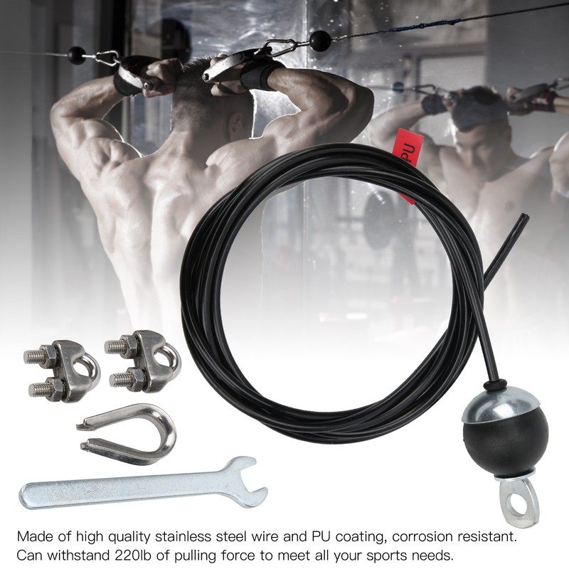 Adjustable Gym Cable Fitness Cable Steel Wire Rope for Home