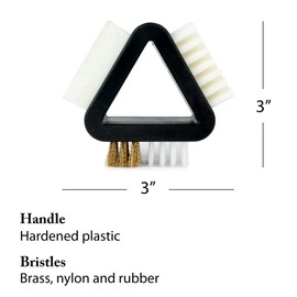 FootFitter Professional Travel Suede & Nubuck Leather Cleaner Tool, 4-in-1 Tool for Cleaning & Restoring Shoes and Boots (Made in Germany) 4 in 1 Triangle Tool