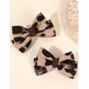 Baby girls leopard hair bow Clips Pin,print bow hairpin for