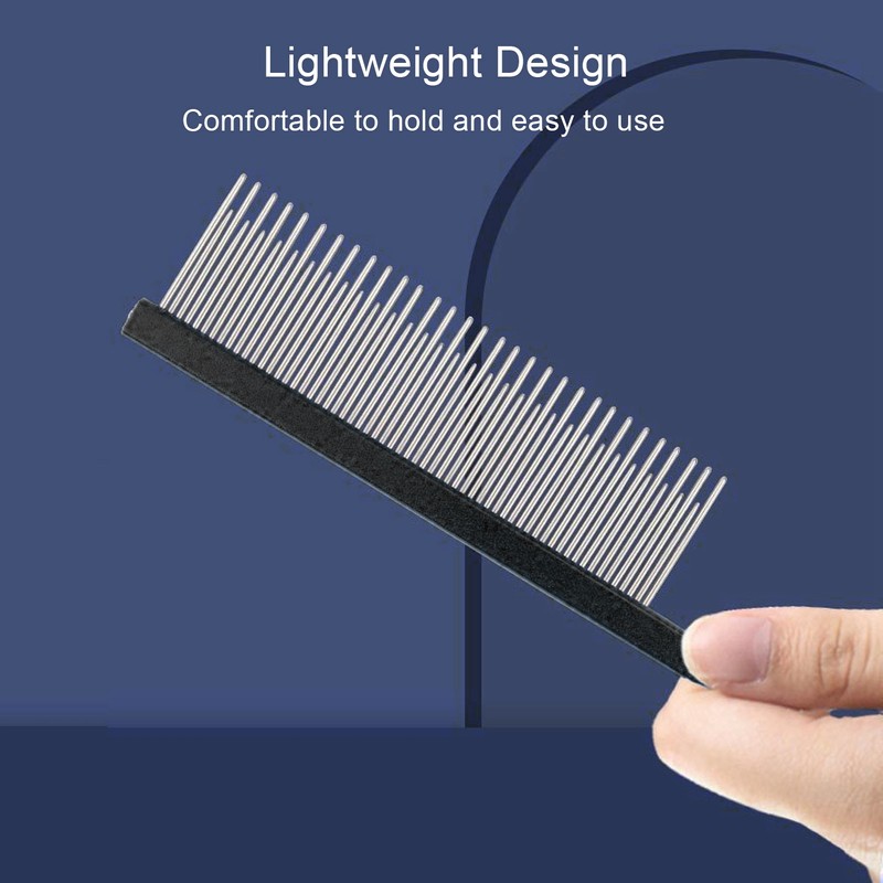Pet Comb Ergonomic Dog Grooming Comb Removes Tangles and Knots