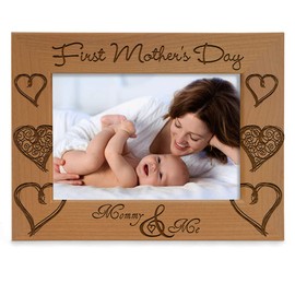 Kate Posh - First Mother's Day with Mommy & Me Picture Frame (5x7 - Horizontal)