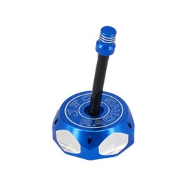 JFG RACING Pit Bike Gas Cap, Aluminum Gas Fuel Tank Cap with Air Vent for XR/CRF 50 Style and Clone Chinese Pit Bike, Blue