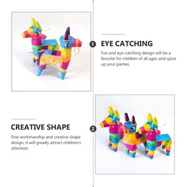 Abaodam Kids Outdoor Toys Birthday Plaything Rainbow Pinata Mini Pinatas Horse Pinata Toy Doll for Cinco de Mayo Party Carnivals Festivals Mexican Fiesta Supplies Kid S Outdoor Toy Mini Pinata