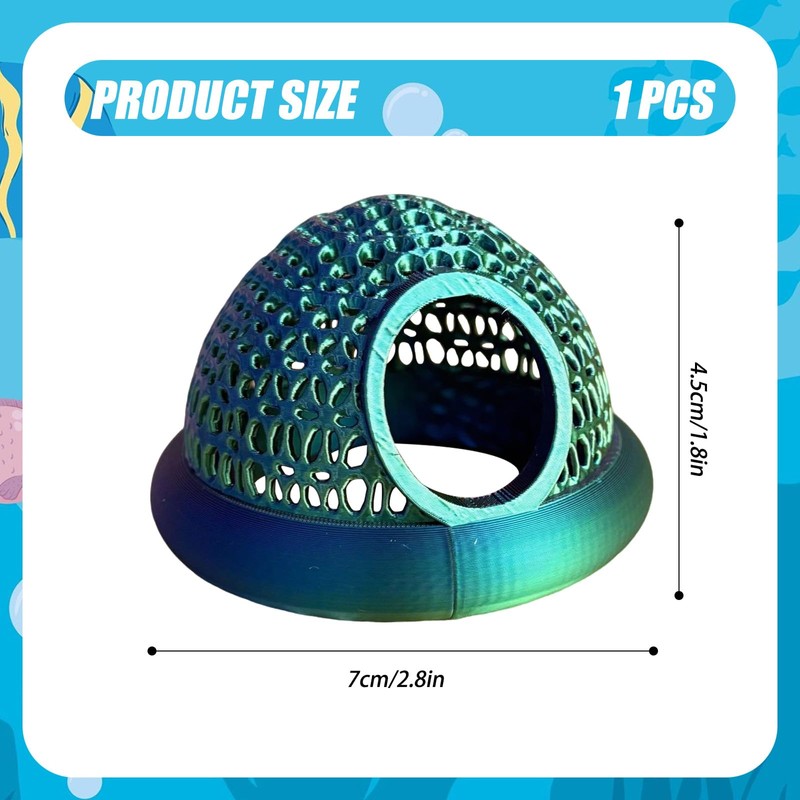 Embhlitfe Aquarium Cave Fish Tank Ornaments for Shrimp & Small