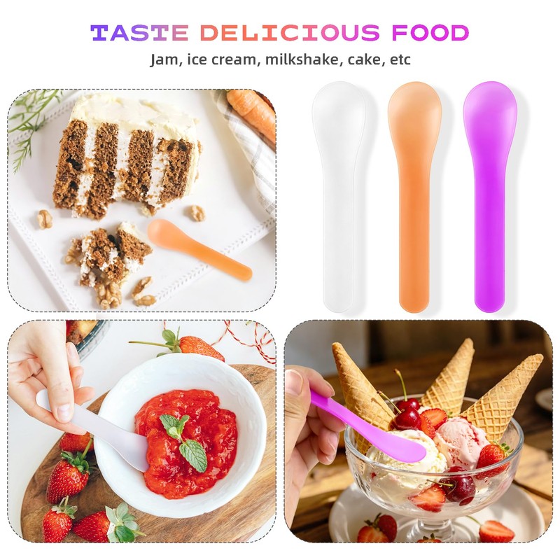 30 Pcs Color Changing Ice Cream Spoons, 5 Inch Temperature