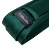 DiBanGu Silk Emerald Green Necktie and Handkerchief Cufflinks Tie Clip