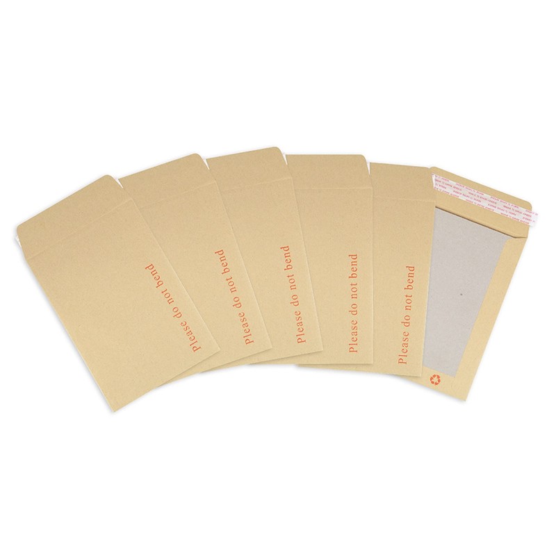 Postmaster Please Do Not Bend Envelopes A5, Hardback, Peel Seal