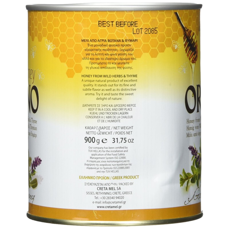 Honey with Thyme, Orino, 900g can