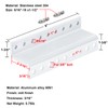 2 Pack Z-Bar Splice Sign Mount Brackets with Screw,for U-Channel