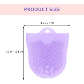 Cepillo Facial de Silicona de doble cara Flexible en Forma de Guante para exfoliación limpieza profunda 4.13 x 3.54 x 0.39Inches