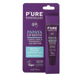 P'ure Papayacare P’URE Papayacare Papaya Lip Rescue (Lemon, Mint & Peppermint with Paw Paw) 10g