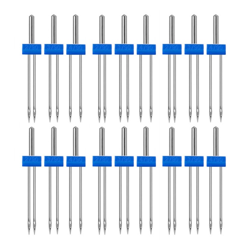 Biitfuu 18pcs Sewing Machine Twin Needle Set, Twin Stretch Machine