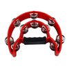 YMC Half Moon EZ Grip Tambourine 20 Jingles - Red