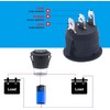 Taiss/8Pcs Round Rocker Toggle Switch Black AC 250V/10A 125V/12A ON/OFF/ON