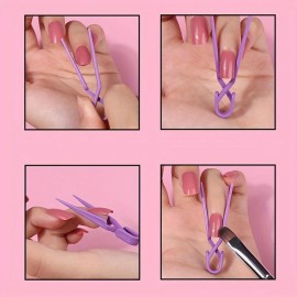 Unbranded Reliable Smooth Flexible Efficient Gentle 10-Piece Nail Art Positioning Aid Tool