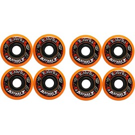Labeda Asphalt Orange Inline Skate Wheels - 76mm