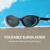 Cyxus Folding Polarized Sunglasses Oval for Men Women Easy Carry