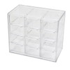AIMALL Transparent PP Drawer Storage Box with 6/9/12 Grids –