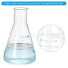 PATIKIL Erlenmeyer Flask, 150ml 5.1oz Narrow Mouth Graduated Flasks Borosilicate
