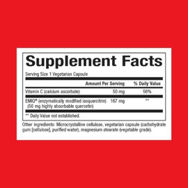 Natural Factors Natural Factors - Bioactive Quercetin EMIQ 50 mg, 60 vcaps