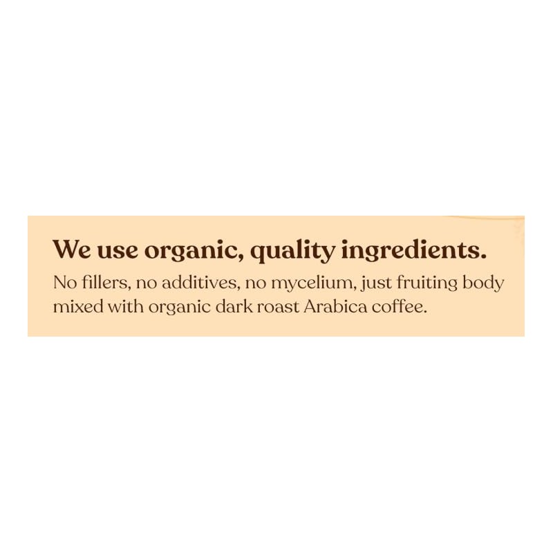 Organic Ground Coffee with Lion's Mane and Chaga Mushrooms –