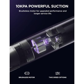 LiTHELi Handheld Vacuum Cleaner Cordless,10000Pa Suction Power with Rechargeable U Battery Ultra Lightweight Mini Car Vacuum