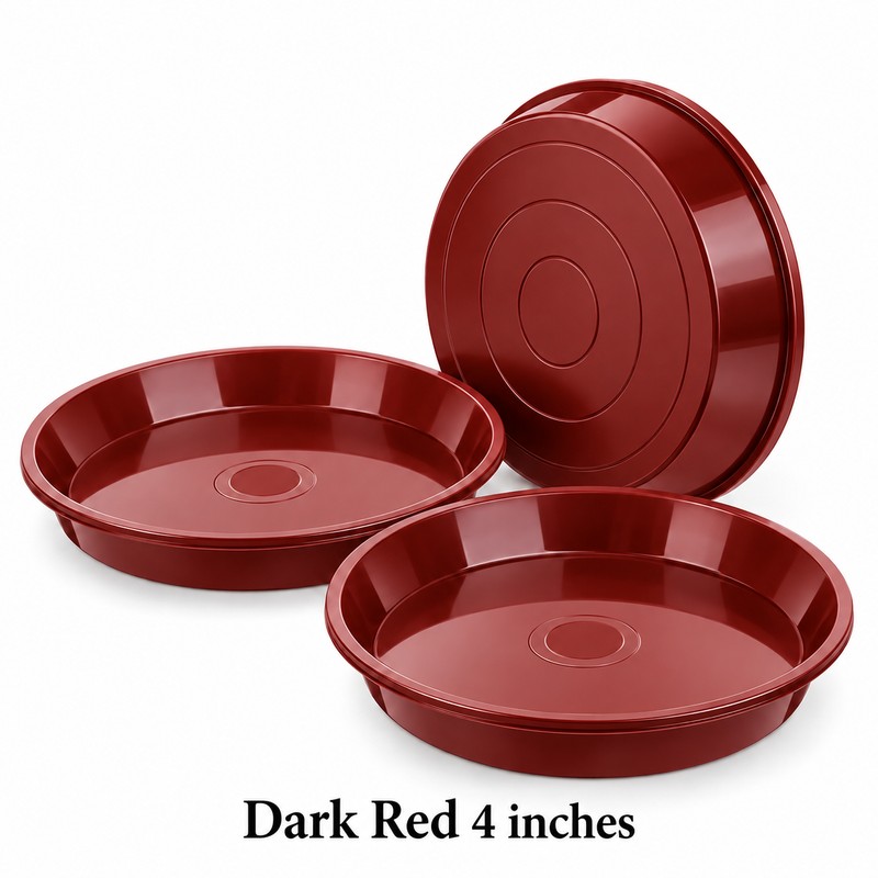 3 Pack Plastic Plant Saucers for Flower Pots – Durable