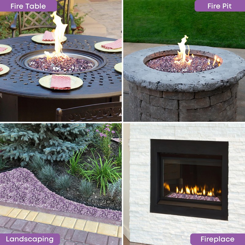 Stanbroil 10-Pound Fire Glass - 1/4 inch Reflective Tempered Fire