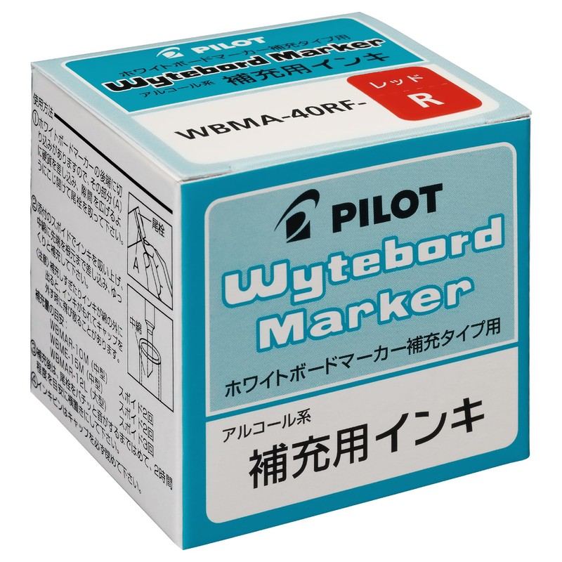 PILOT インキ ボードマーカー 補充用インキ 30ml レッド WBMA40RFR